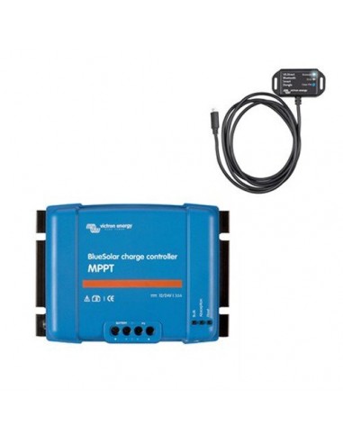 Set Regolatore di carica 100Voc 15Ah Bluesolar MPPT con Smart Dongle Bluetooth