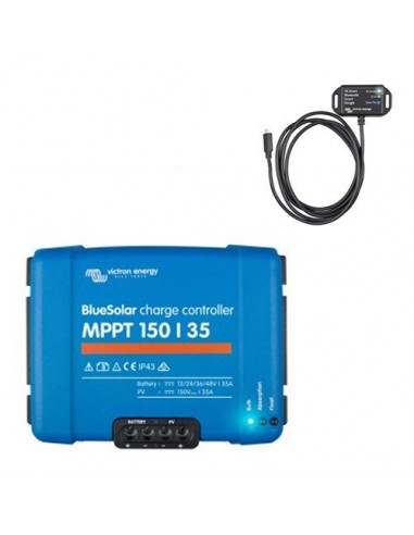 Set Regolatore di carica 100Voc 15Ah Bluesolar MPPT con Smart Dongle Bluetooth
