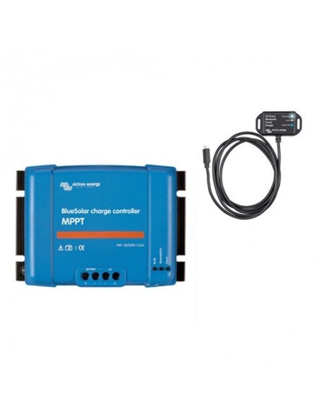 Set Regolatore di carica 100Voc 15Ah Bluesolar MPPT con Smart Dongle Bluetooth Set Regolatore di carica 100Voc 15Ah Bluesolar MPPT con Smart Dongle Bluetooth