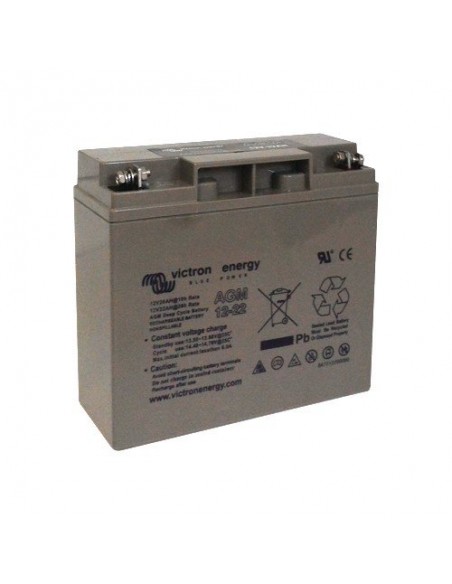 Batería AGM DEEP CYCLE 22Ah 12V Victron Energy Fotovoltáico Náutica Cámper