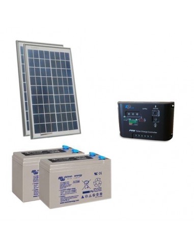 Kit solaire pro 20W Panneau Solaire Regulateur de Charge 5A PWM Batterie 