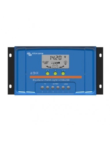 Controlador de carga BlueSolar PWM 5A 12/24V Pantalla LCD y USB Victron Energy