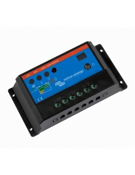BlueSolar PWM Lade-Regler 5A 12/24V Flüssigkristallbildschirm USB Victron Energy