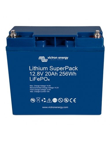 Batterie al Litio: vendita online Batteria SuperPack Litio da 12,8V 20Ah Victron Energy Fotovoltaico Accumulo