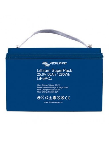 Batterie al Litio: vendita online Batteria SuperPack Litio da 25,6V 50Ah Victron Energy Fotovoltaico Accumulo