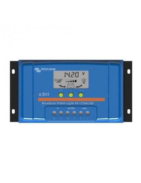 BlueSolar PWM Charge Controller 5A 12/24V LCD Display and USB Victron Energy BlueSolar PWM Charge Controller 5A 12/24V LCD Display and USB Victron Energy