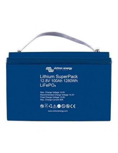 Batterie al Litio: vendita online Batteria SuperPack Litio da 12,8V 100Ah Alta corrente Victron Energy Fotovoltaico