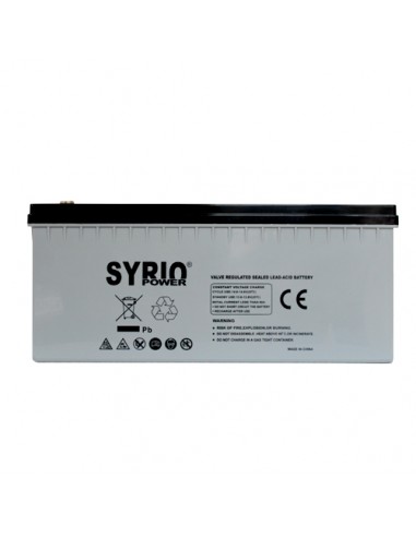 Set 2 x Batteria 120Ah 12V AGM Syrio Power fotovoltaico camper veicoli elettrici 