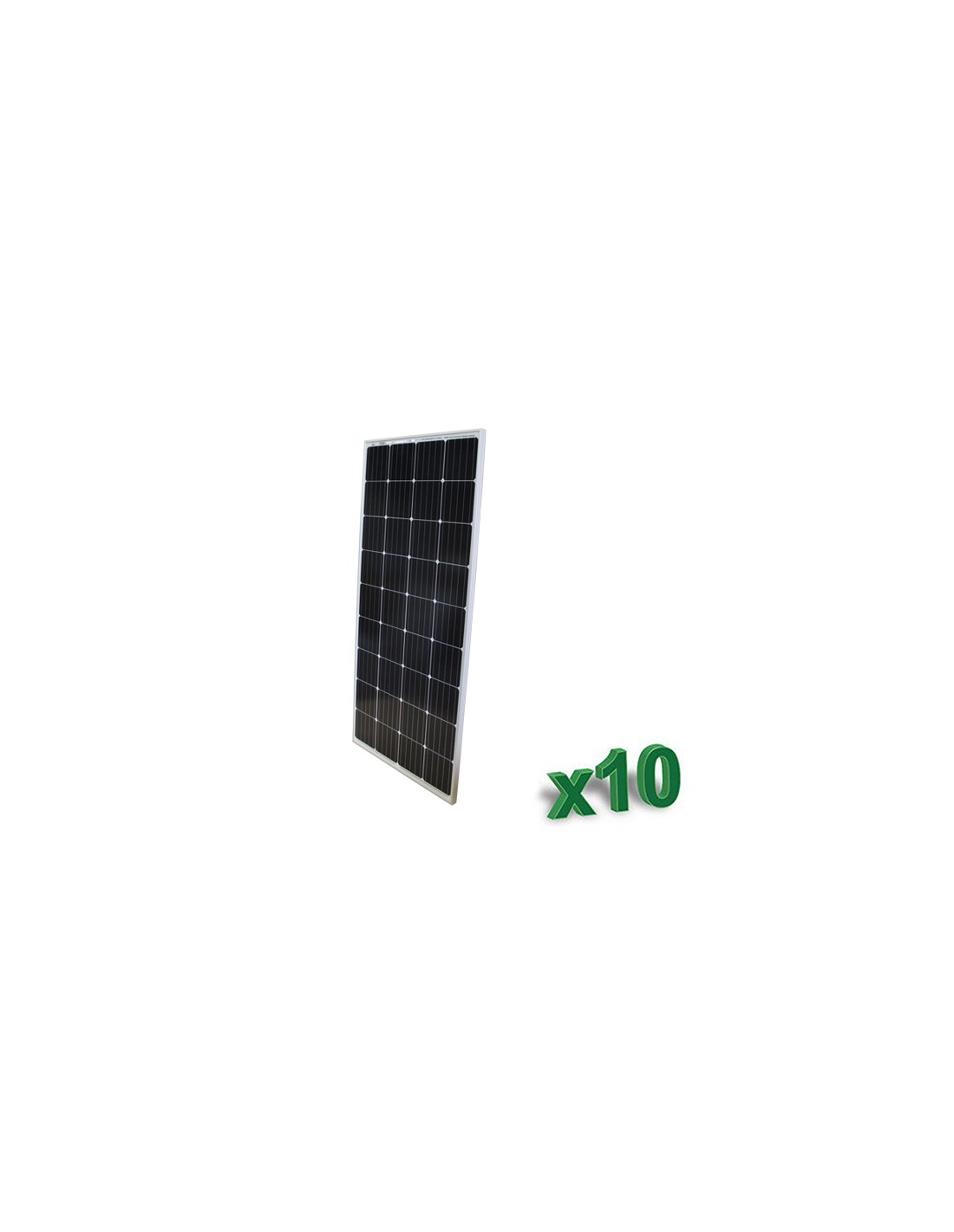 Set de 10 Placa Solar Fotovoltaico 175W 12V Total 1750W Mono Camper