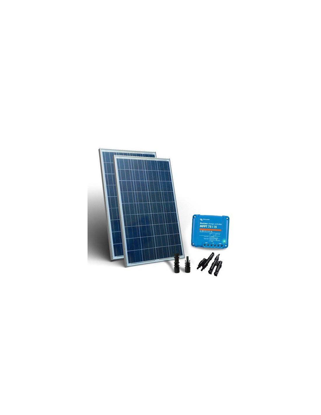 Kit solar de 12 V para instalación de isla PV para autocaravana, módulo  solar, regulador de carga, potencia: 400 W