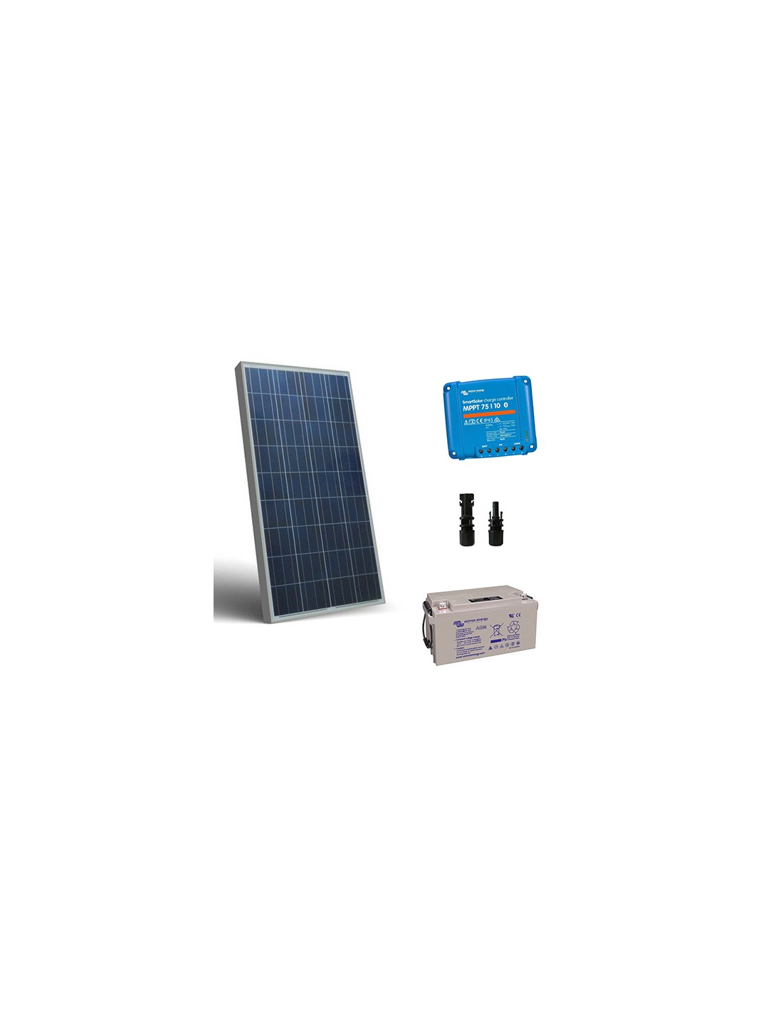 Kit solaire Camping-car 115W/12V avec batterie solaire.