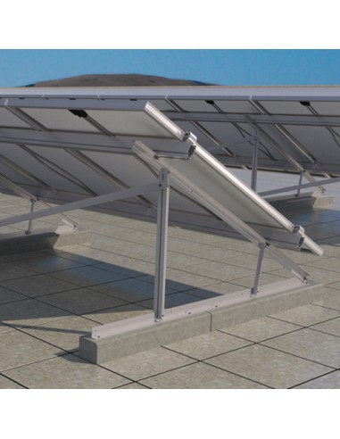 Dreieck aus Aluminium vertikal Modul Flachdächer Neigung 25-30-35 Grad