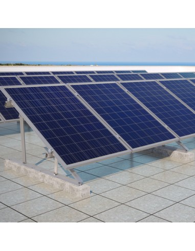 Dreieck aus Aluminium vertikal Modul Flachdächer Neigung 25-30-35 Grad