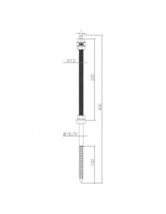 Double Thread Screw 300mm Roof Wavy, Cups, Sheet Metal, Corrugated, Wood Beams 2