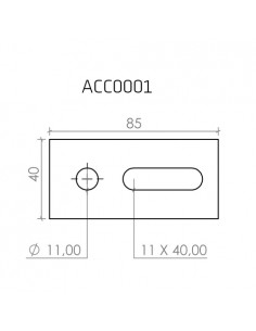 Placa de conexión para tornillo M10 2