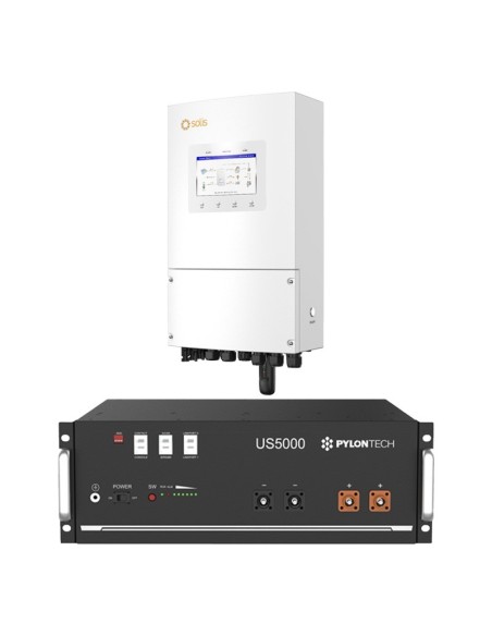 Einphasiges Speichersystem Wechselrichter 3.6kW Solis Lithium 4.8kWh Pylontech