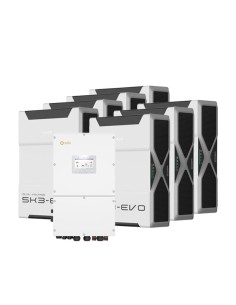 Dreiphasige Speichersystem Wechselrichter Solis 30kW Lithium 36.54kWh Weco 5k3 EVO
