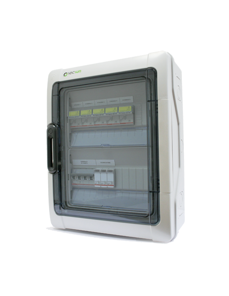 UNDER 600V DC FIELD 5 STRINGS IN PARALLEL to PHOTOVOLTAIC SOLAR INSTALLATIONS