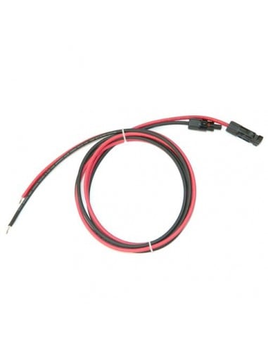 Solar Cable Set 4mm 1mt RED y 1mt NEGRO con MC4 Conectores
