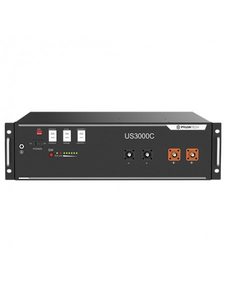 Système d'accumulation monophasé Onduleur Solis 4.6kW Lithium 3.5kWh Pylontech US3000C