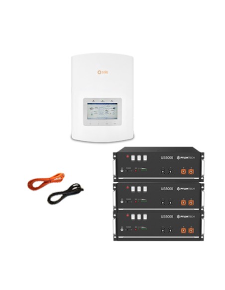 Solis con batterie Pylontech: vendita online Sistema di Accumulo Monofase Inverter Solis 6kW Accumulo Litio Pylontech 14.4kW