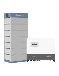 Système de stockage onduleur triphasé Solis 6kW lithium Pylontech 24.86kWh