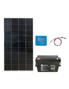 Kit solar de 700W: paneles solares de 7x100W con inversor de lazo de  rejilla de 1000W+Cable+conectores MC para uso doméstico