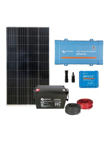 Kit solar de 12 V para instalación de isla PV para autocaravana, módulo  solar, regulador de carga, potencia: 400 W