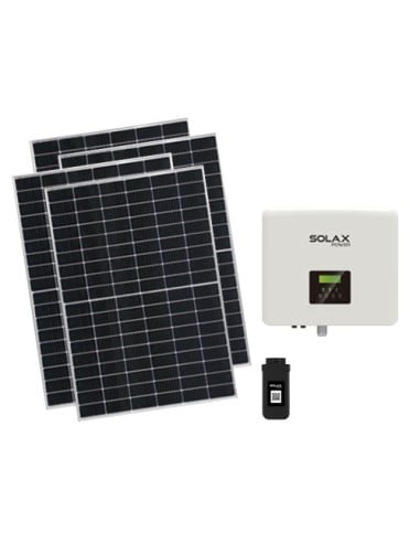 Kit fotovoltaico monofase 5810W inverter SOLAX 6kW predisposto per accumulo