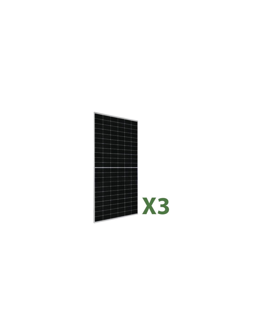 Set di 3 pannelli solari fotovoltaici 500W tot. 1500W Jasolar mono