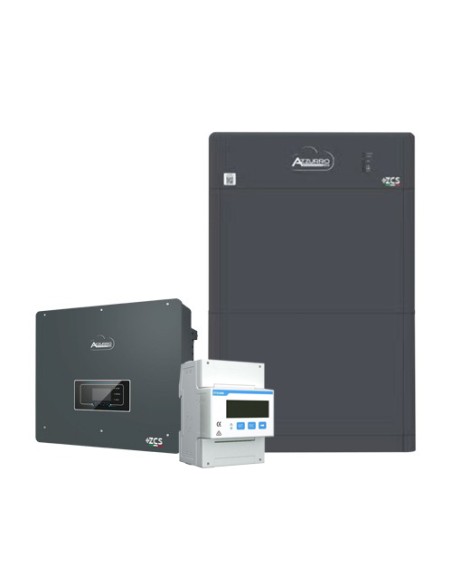 Sistema acumulación trifásico 6kW inversor Zucchetti litio HV ZBT 5K 10.24kWh