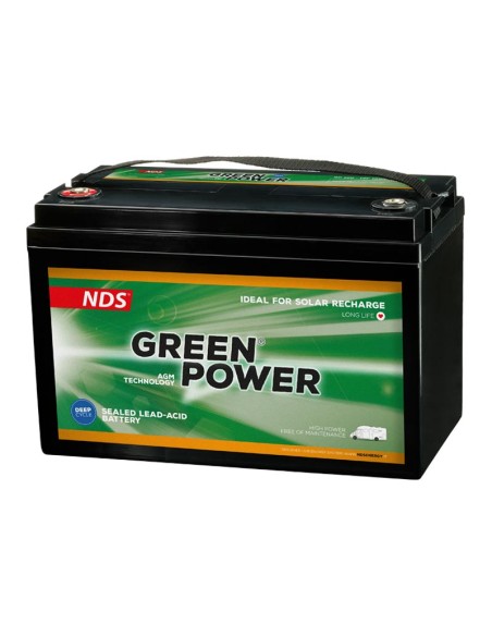 Batteria AGM 100Ah 12V NDS DOMETIC Green Power accumulo fotovoltaico camper