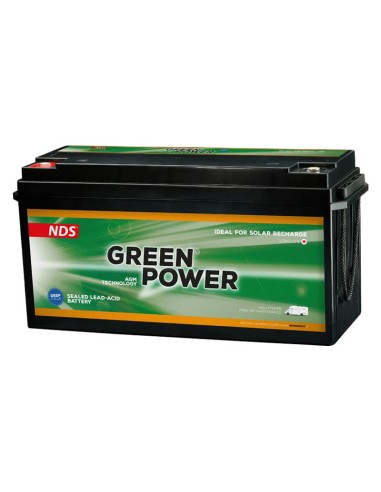 Batteria AGM 150Ah 12V NDS DOMETIC Green Power accumulo fotovoltaico camper