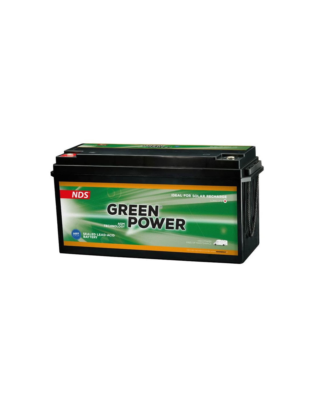 AGM 150Ah 12V Batterie NDS DOMETIC Green Power Photovoltaik