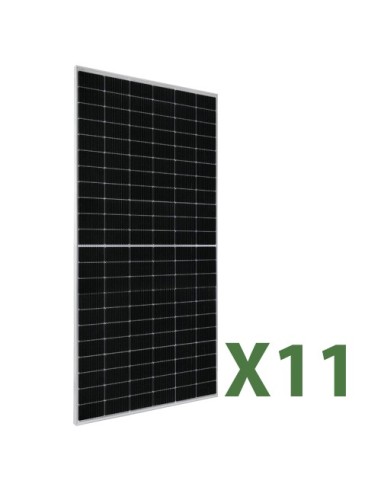 Set de 11 paneles fotovoltaicos 500W total 5500W JA Solar mono marco negro