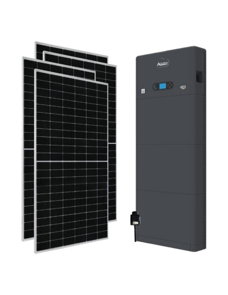 Kit fotovoltaico monofase 5000W inverter 5kW Zucchetti accumulo litio  15.36kWh