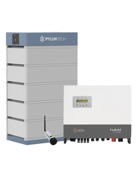 Dreiphasiges Speichersystem Off-Grid-Wechselrichter Solis 6kW Pylontech 17.76kWh