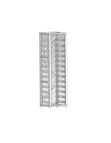 Armoire rack 13 unités pour batteries haute tension Deye BOS-G et BMS