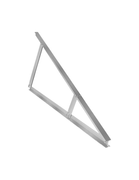 Kit de fixation pour 10 panneaux sur toit plat avec triangles photovoltaïque