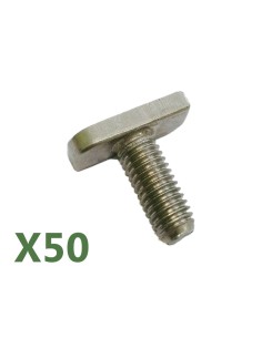 Juego de 50 tornillos con cabeza de martillo M10/25
