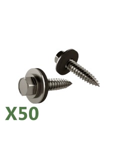 Componenti Fissaggio: vendita online Set di 50 viti autofilettanti bimetalliche A2 5.5x25mm