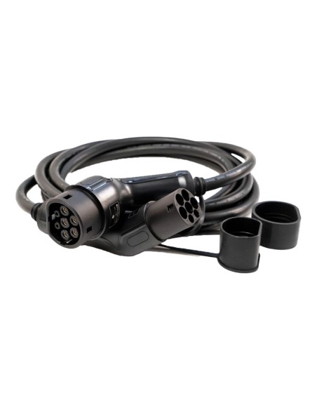 Cable de carga para coche monofásico de 5 metros con 2 conectores Tipo 2