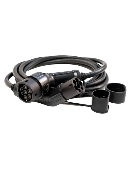 5 meter tree-phase car charging cable with 2 Type 2 connectors