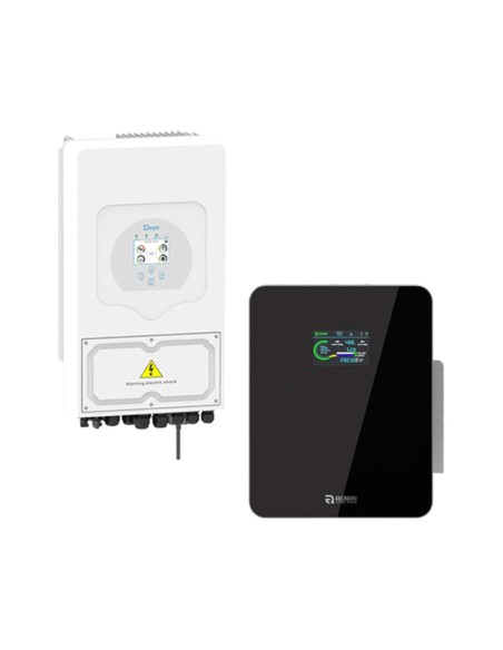 Deye con batterie Renon Power: vendita online Sistema di accumulo monofase inverter Deye 6kW Xcellent 5.12kWh fotovoltaico