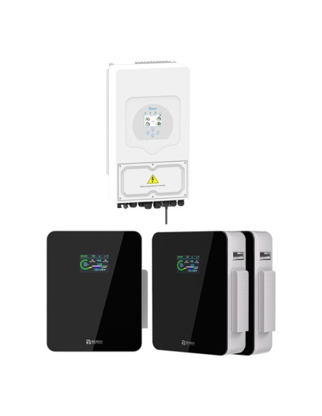 Deye con batterie Renon Power: vendita online Sistema di accumulo monofase inverter Deye 6kW Xcellent 15.36kWh fotovoltaico