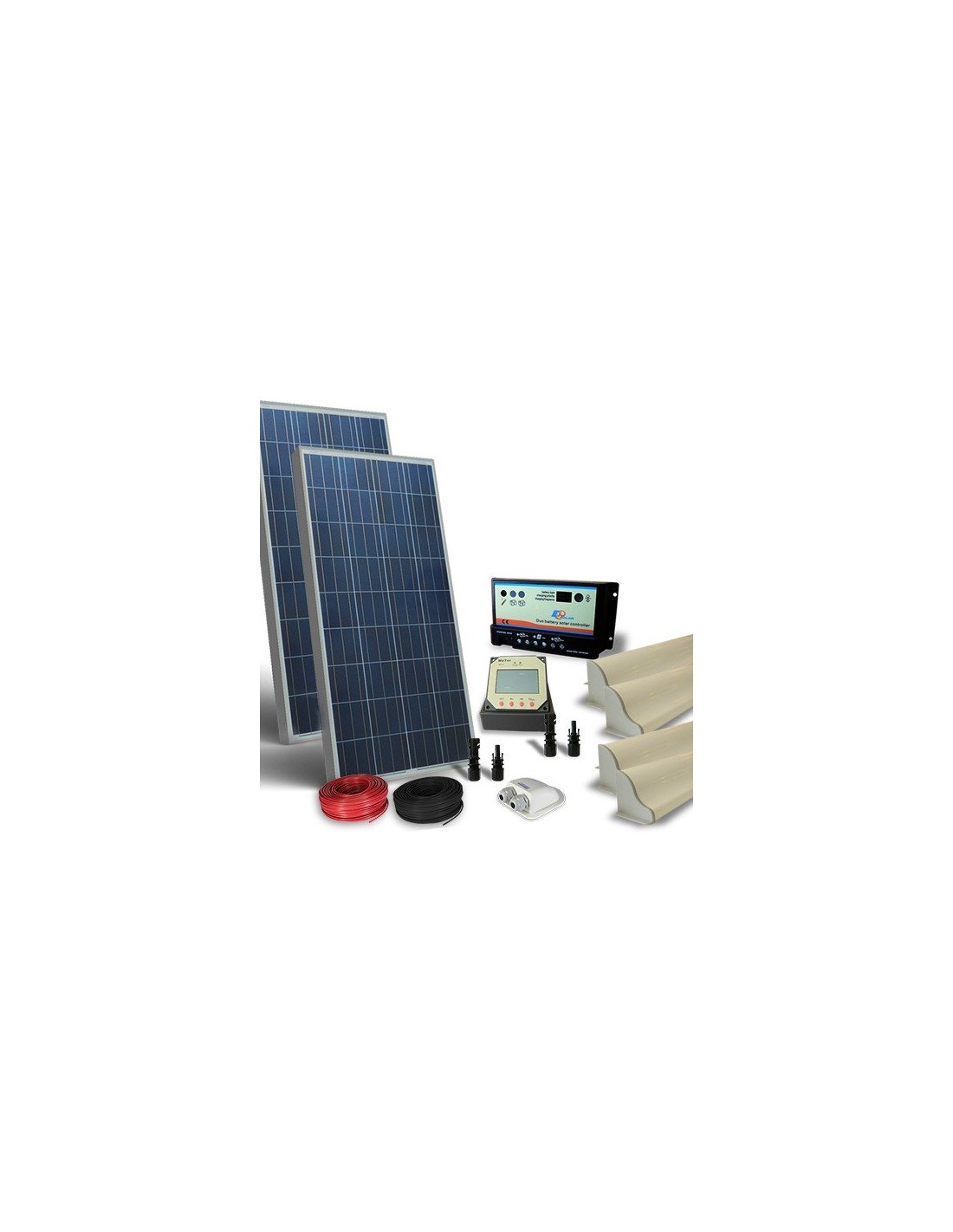 Regolatore Kit Solare Camper 300W 12V Base Pannello Fotovoltaico Accessori