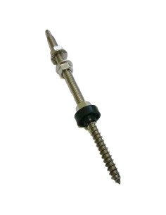 Satz mit 10 Doppelgewindeschraube M10x300mm Wellige Dächer Ein gewelltes 2