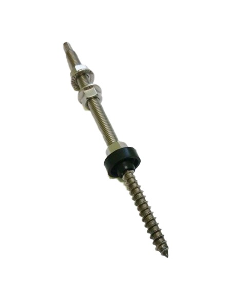 Satz mit 25 Doppelgewindeschraube M10x300mm Wellige Dächer Ein gewelltes