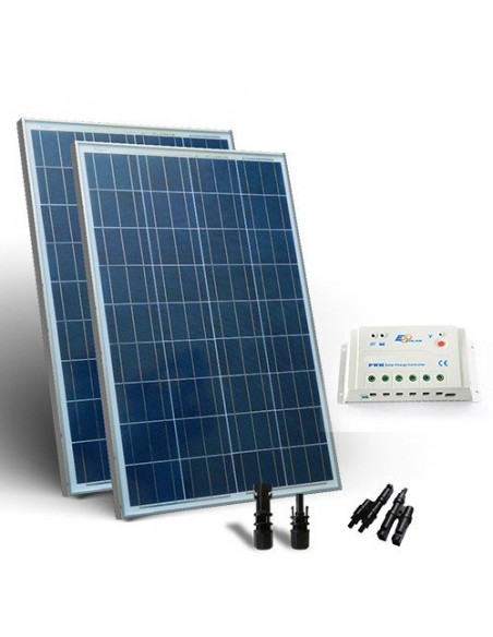 Kit Panneau solaire 300W 24V Régulateur de charge PWM 20A epsolar