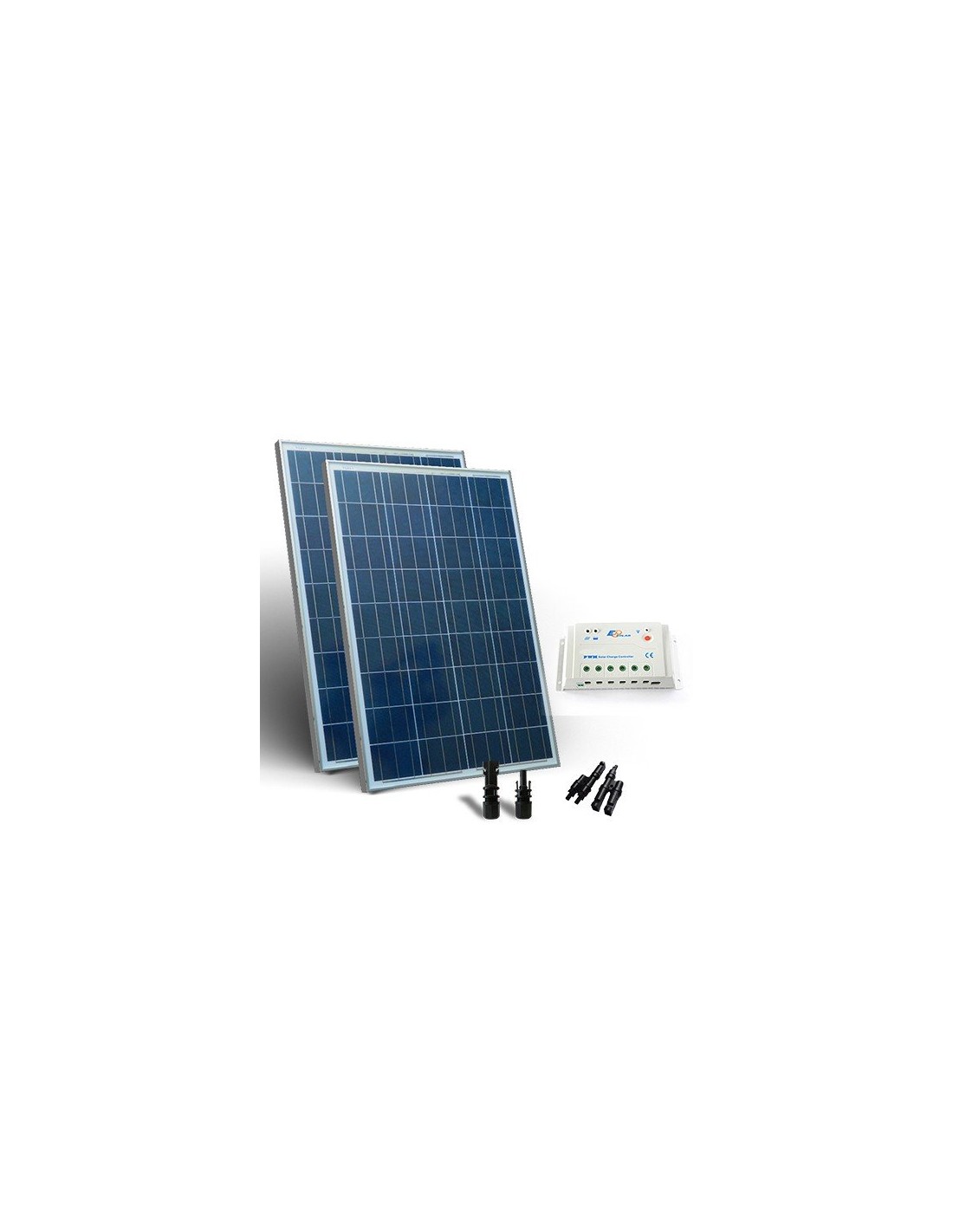 Kit Panneau solaire 300W 24V Régulateur de charge PWM 20A epsolar